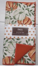 DISH DRYING MAT...FALL Pumpkins