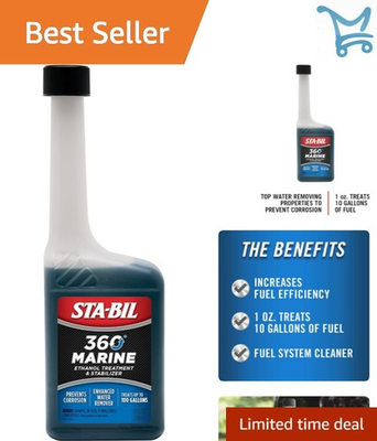 #ad Marine Fuel Stabilizer Ethanol Treatment 10oz Prevents Corrosion Water Removal $19.98
