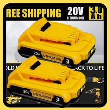 2Pack For DEWALT DCB207 20V 20Volt Max Lithium-Ion Compact Battery DCB203 DCB201