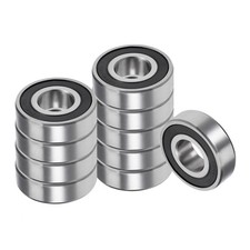 Image of 10pcs Deep Groove Ball Bearing 6204-2RS 20mm x 47mm x 14mm Chrome Steel Bearings