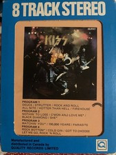 Kiss ALIVE Import 8 Track Simmons Frehley Criss Stanley ONLY ONE ON EBAY