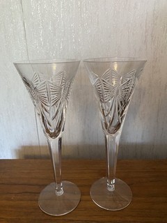 Waterford Crystal The Millennium Collection Pair of Toasting Flutes Health