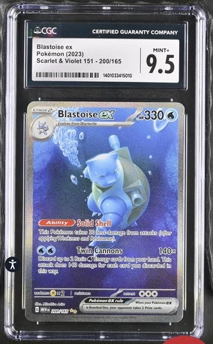 Blastoise ex 200/165 SV 151 - Special Illustration Rare CGC 9.5 MINT+