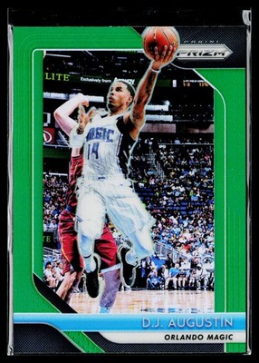 2018-19 Panini Prizm #129 D.J. Augustin Prizms Green