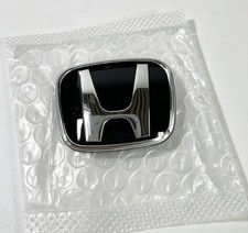 Fit For Accord Fit Civic Cr-v Jdm Black Steering Wheel Emblem Badge 50 X 40mm