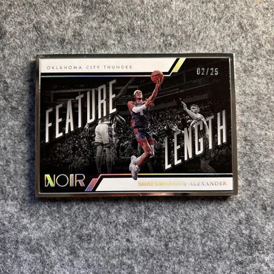 2022-23 Panini Noir Shai Gilgeous-Alexander  Metal Frame 2/25 Jersey Number KX36