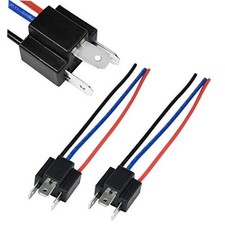 H4 HB2 9003 Wiring HarnesConnector Kit Male Socket for LED Replacement