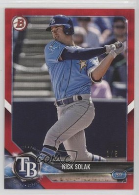 2018 Bowman Draft Red 1/5 Nick Solak #BD-46 00c9