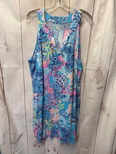 Lilly Pulitzer Women's Size XXL Blue Dress