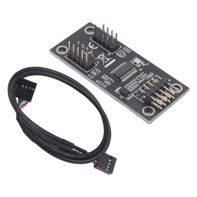 USB-Hub, USB-Splitter, USB 2.0, 9-Polig, auf Dual-9-Polig, Hub-Adapter, Ris2339