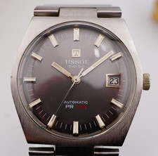 Tissot PR 516 Automatic Swiss Grey Dial 1970s Vintage Men's Watch | Warranty