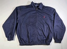 Vintage 80s 90s Polo Ralph Lauren Harrington Rare Blue Jacket Size M Hong Kong