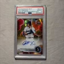 2023 Bowman’s Best Colt Emerson Gold Lava Auto /75 PSA 10