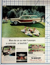 1959 Mercury Wagon Vintage Ad Country Cruiser Colony Park 9 Passenger