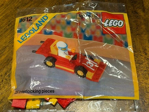 Vintage Lego 1988 LEGOLAND 1612 Victory Racer Car Set Limited Polybag New Sealed