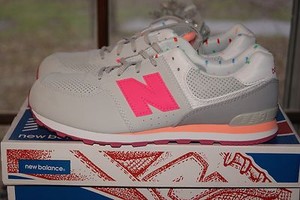 Youth New Balance ML 574 SBW Pink Orange White Gray Sz 6.5 Shoes Run Walk 889969078813 | eBay