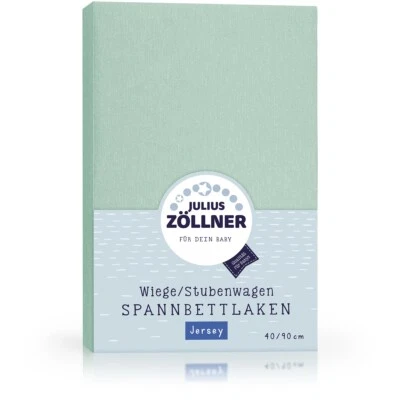 Julius Zöllner Spannbetttuch Jersey 90x40 Salbei