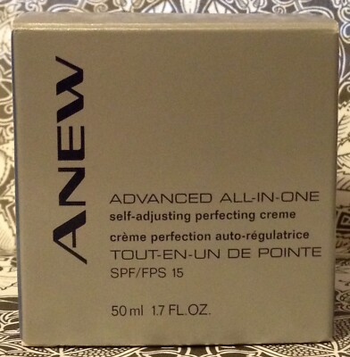 Avon ANEW ADVANCED ALL-IN-ONE Self Adjusting Perfecting Creme SPF15 NIB HTF