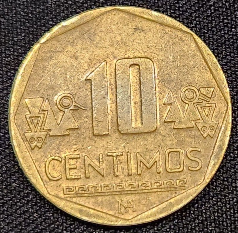 10 Centimos Peru Peruvian Coin 2018 Banco Central De Reserva Del