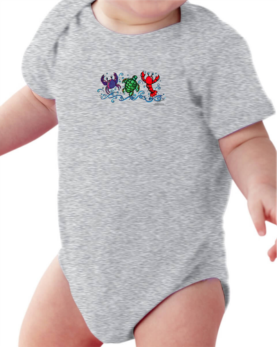 Infant Creeper Bodysuit One Piece T Shirt Crab Lobster Turtle K 536 Ebay