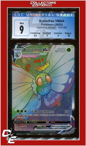 Butterfree VMAX graded CGC 9 for sale on eBay