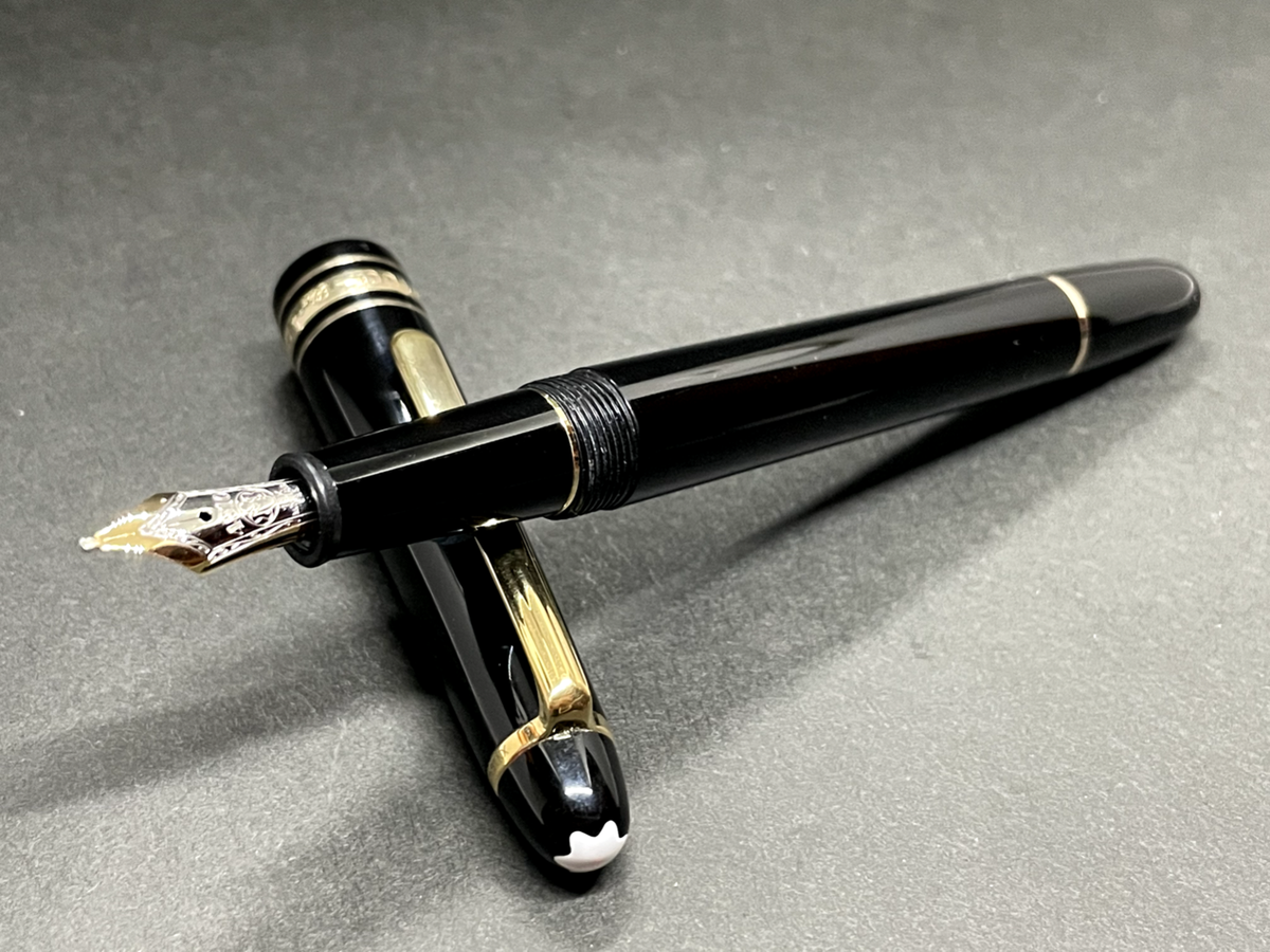 Excellent++] MONTBLANC MEISTERSTUCK 145 PIX Black Fountain Pen NIB