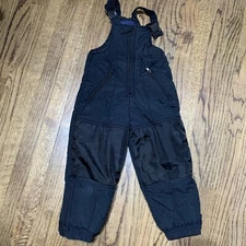 Snowsuit Size 4 Basic Edition Black Overall Snow Pants Ski Suit Adjustable strap