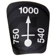 Schaltbild Zapfwellendrehzahl für Fendt Farmer 206 207 208 209 240 250 260 270