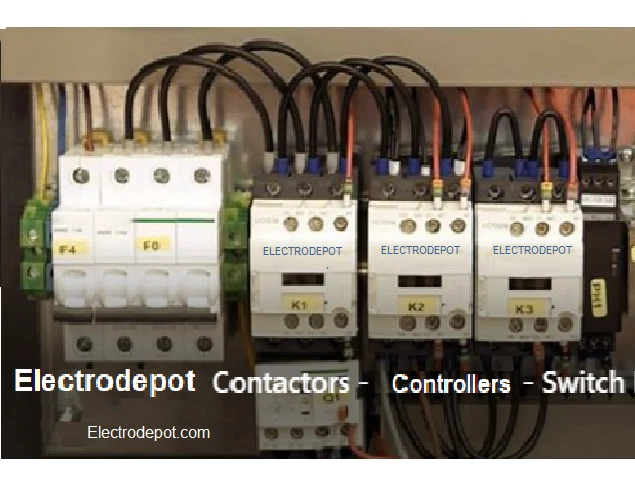 Lot 4 Contactor 3 Pole 50A N/O 110V 120V Coil, w NO/NC Aux, 600V 30Amp 40A, 32A - Image 3 of 4