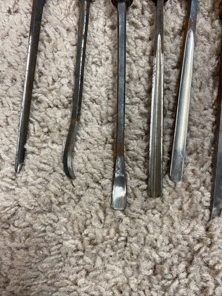Vintage Buck Brothers Wood Carving Gouges, Chisels 8 Piece eBay