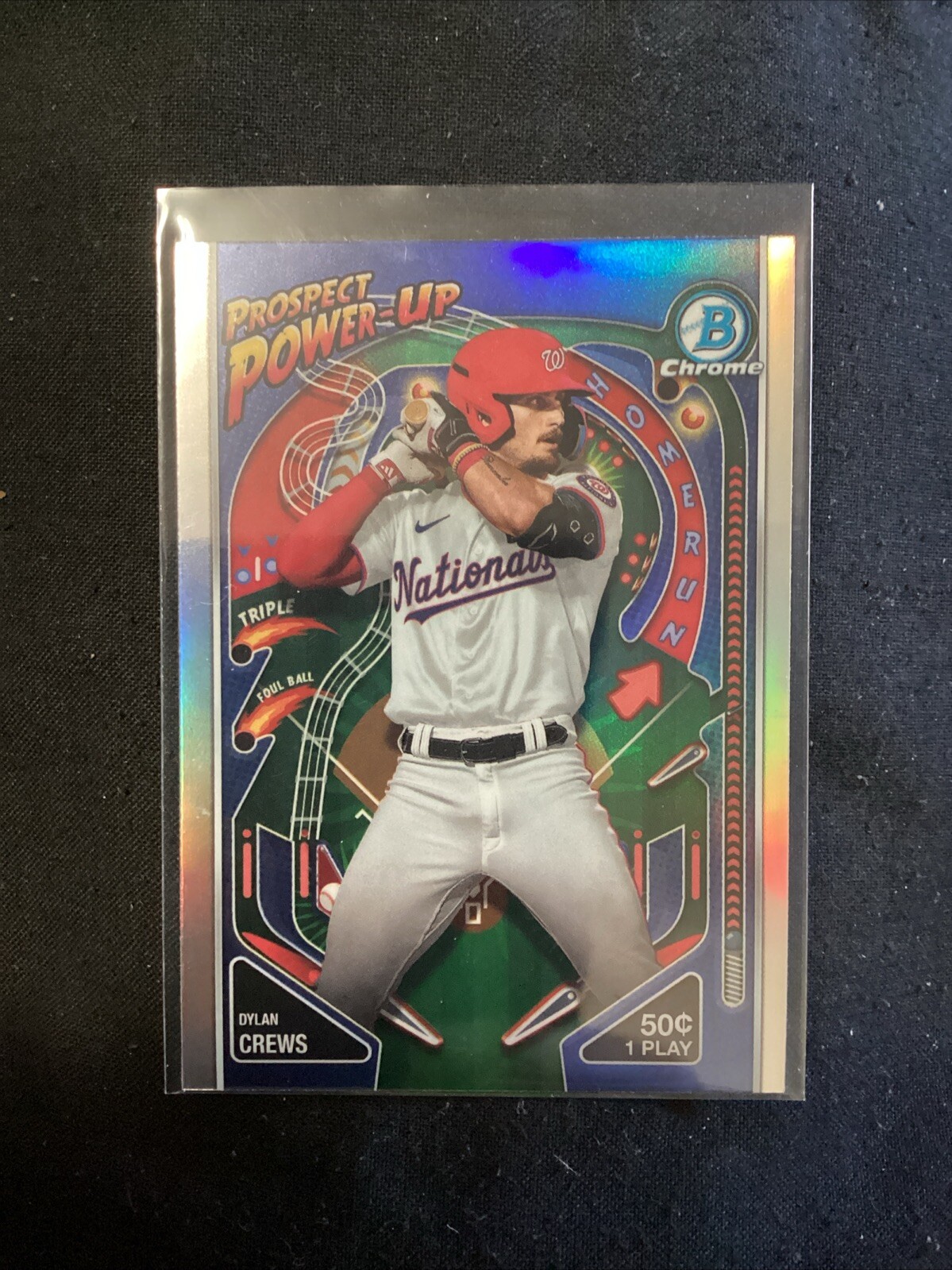 2024 Bowman Chrome Prospect Power Up Dylan Crews #PP-10 Nationals            A14