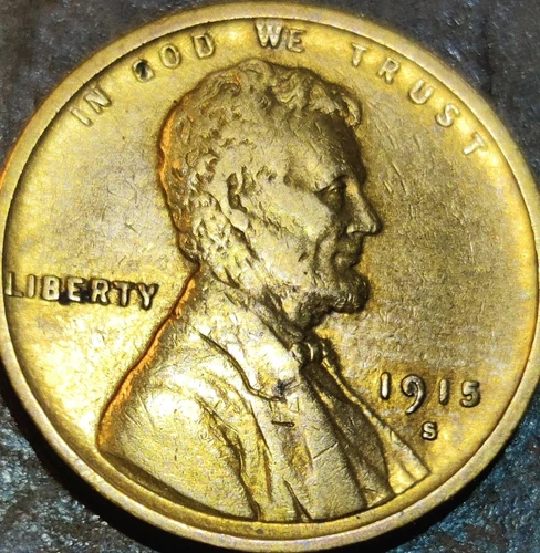 1915-S LINCOLN WHEAT CENT - CHOICE - R/B - FULL WHEAT LINES - SHARP - XF++