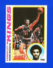 1978-79 Topps BASKETBALL #121 RICHARD WASHINGTON NRMINT+ KANSAS CITY KINGS (SB1)