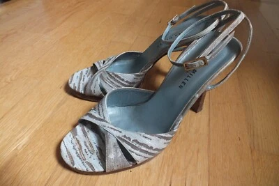 Karen Millen sandales talon haut cuir taille 38.5 - Photo 1/4
