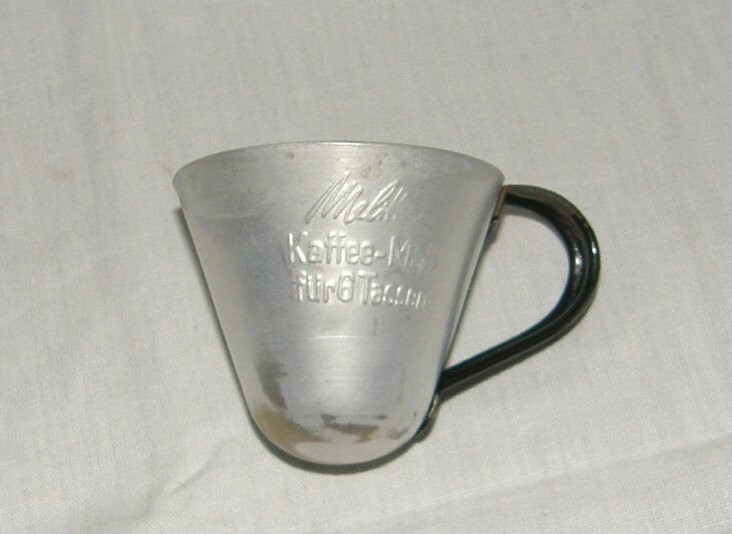 MELITTA - Kaffee-Maß für 6 Tassen, Alu, um 1940-50, RARITÄT