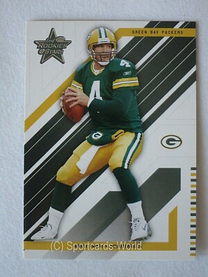 Brett Favre - 2004 Leaf Rookies and Stars #34 - Green Bay PACKERS Playercard