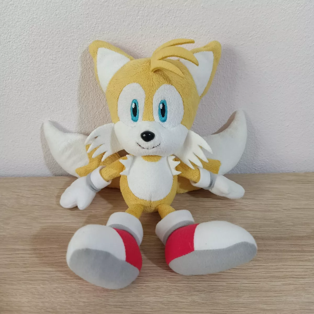 Tails Sonic the Hedgehog Sanei Size M 9.5 Plush Doll Toy Japan Rare