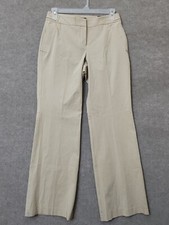 The Limited Virtual Stretch Dress Pants Womens 10 Long Beige Flared Leg NEW