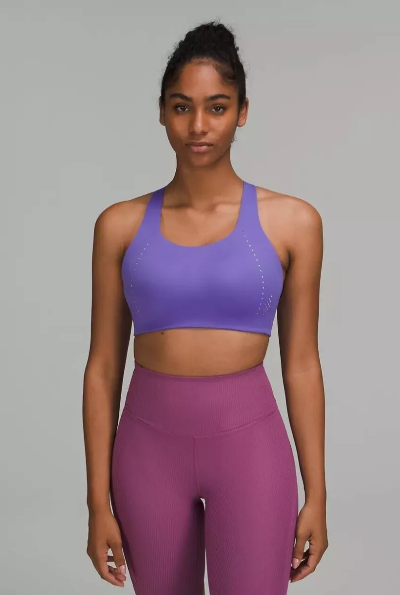 Lululemon AirSupport Bra High Support 34DD Purple $98 new ~ BEST