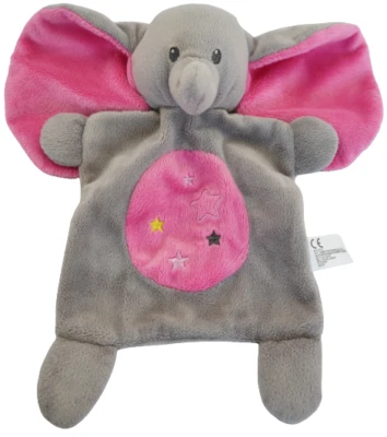 Nicotoy Schmusetuch Kuscheltuch Schnuffeltuch Elefant rosa Stofftier Simba Toys