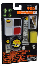 Halloween Glow-In-The-Dark Makeup Kit Fangs Scar Costume Party NEW  No Polish 
