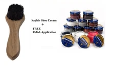SAPHIR Cream SURFINE PREMIUM SHOE POLISH 1.48 oz + Horsehair Polish Applicator