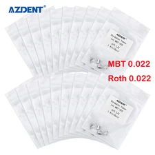 Dental Orthodontic Buccal Tubes Roth/MBT 022 1st Molar Double Tube Non-Conv Mesh