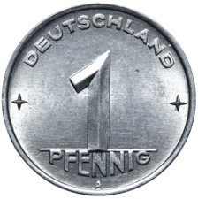DDR - M&uuml;nze - 1 Pfennig 1952 A - M&uuml;nzst&auml;tte Berlin