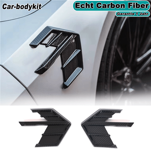 Carbon Seite Lüfter Gitter Fender Flügel Entlüftung Passt für Audi A7 S7 2019-21 - Bild 1 von 12