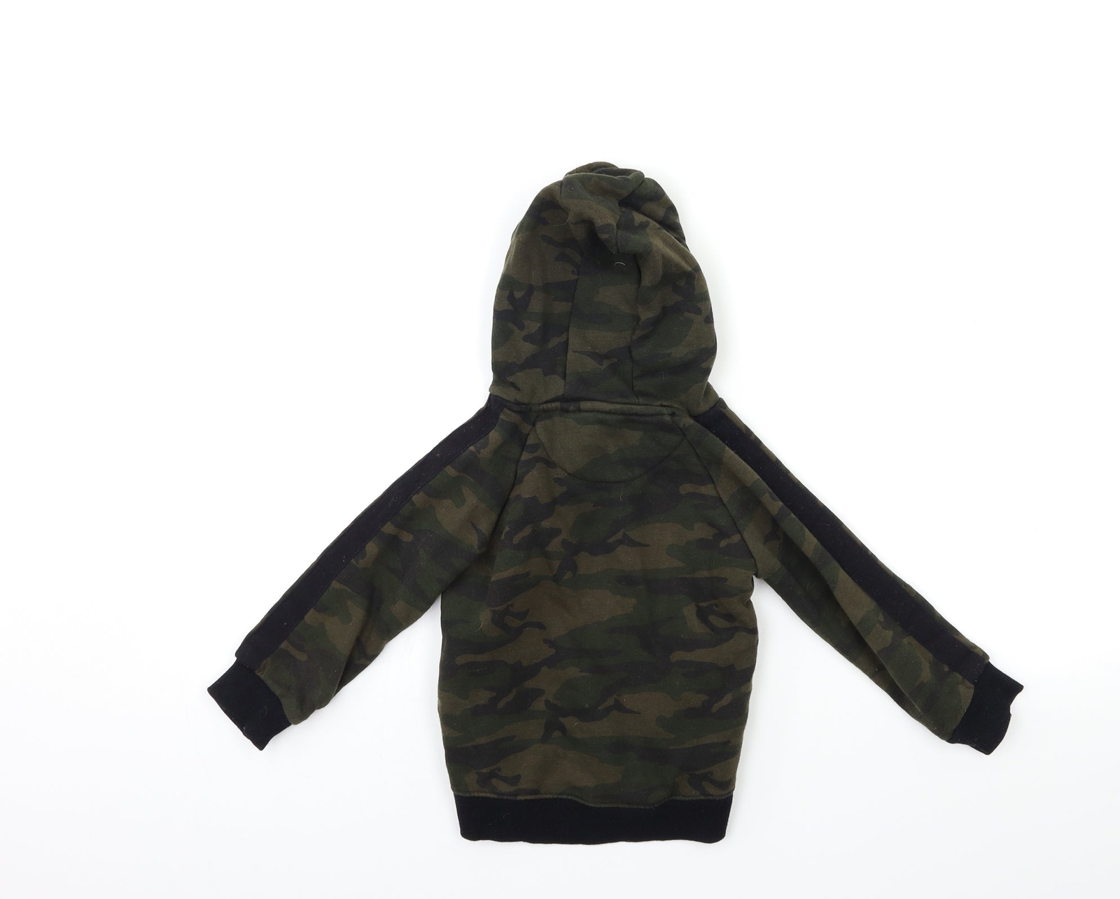 Primark Boys Green Camouflage Cotton Blend Hoodie Size 2-3 Years image 2