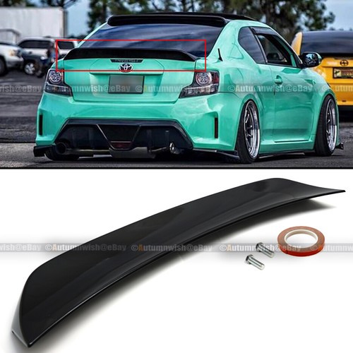 Fit 11 16 Scion TC RS Style Glossy Painted ABS Plastic Rear Trunk Wing