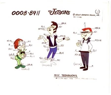 Jetsons Production Animation Model Cel COPY Hanna Barbera 1984 space Teenagers 4