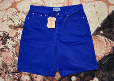 Stussy Big Ol' Short Washed Canvas Baja Blue Size 34 Brand New
