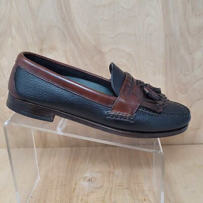 H.S. Trask Loafer Mens 9.5 M Bozeman Montana Two-Toned Moc  display picture 3